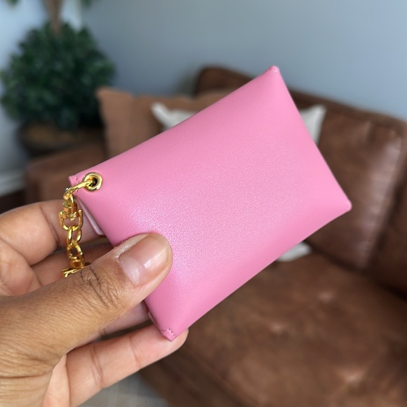 LEATHER MINI ENVELOPE BAG CHARM CARD HOLDER - Picture 3 of 8